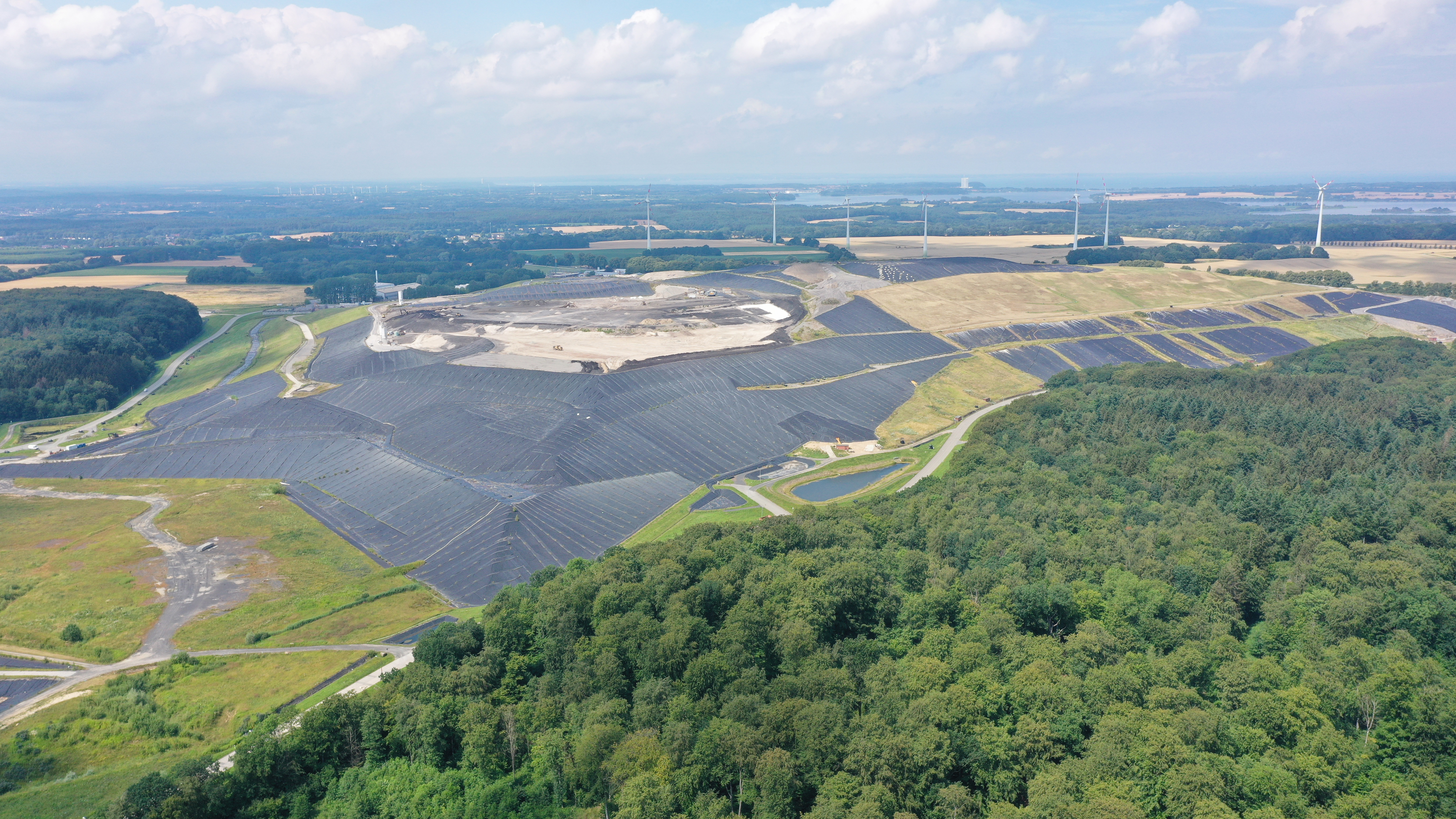 Luftbild des Standortes Deponie Ihlenberg